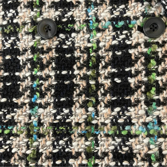 By Anthropologie Double-Breasted Tweed Coat old preppy oversized modern preppy - Picture 9 of 12